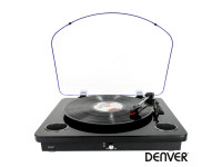 Denver 33/45/78RPM Vintage 5W Preto Denver 33/45/78RPM Vintage 5W Preto